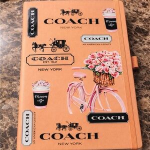 Peach Floral Bicycle Notebook